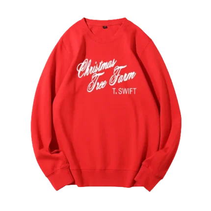 Christmas Tree Farm Crewneck Red Sweatshirts