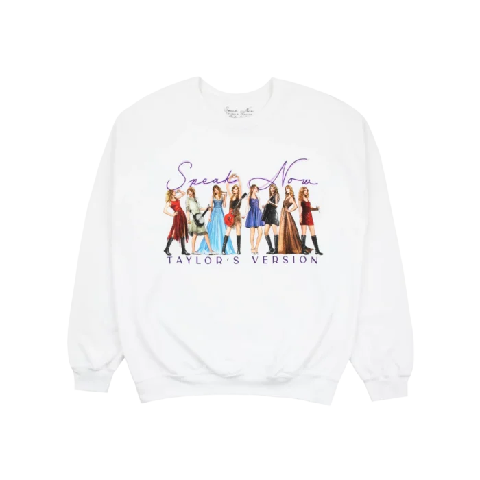 Speak Now Taylor Version Eras Tour White Sweatshirt