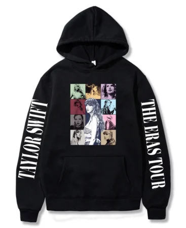 Taylor Black Eras Tour Hoodie