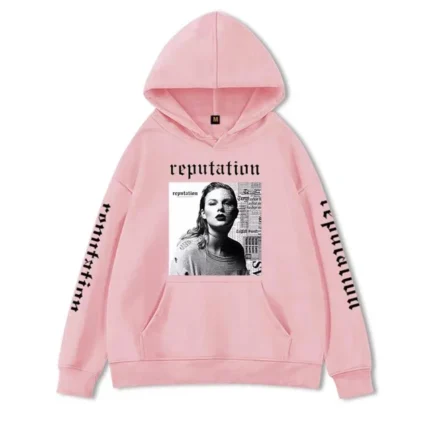 Taylor Swift Album Pink Hoodie