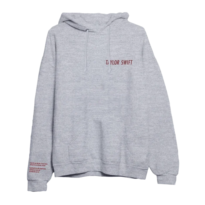 Taylor Swift Logo Red Hoodie