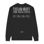 Taylor Swift The Eras Tour Black Long Sleeve Sweatshirt