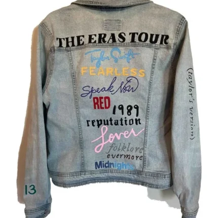Taylor Swift The Eras Tour Denim Grey Jacket