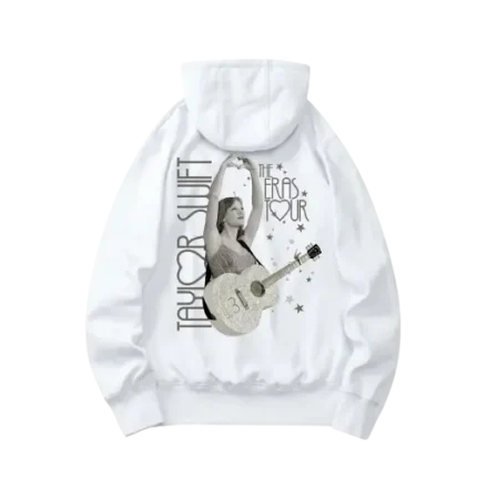 Taylor Swift The Eras Tour Heart Photo Hoodie White