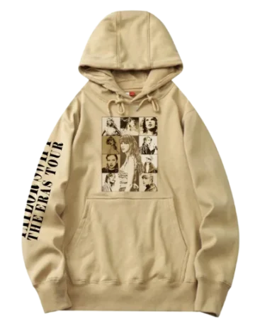 Taylor Swift The Eras Tour Light Brown Hoodie